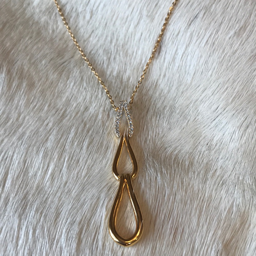 Nadri 18k Gold Plated Pendant Necklace